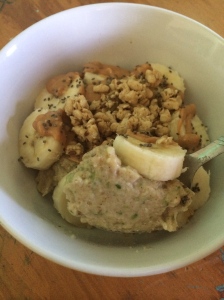 protein zucchini oatmeal aka protein zoats. recipe on the @keepit_klean instagram! 
